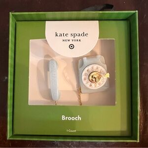 Kate Spade Telephone Brooch Set